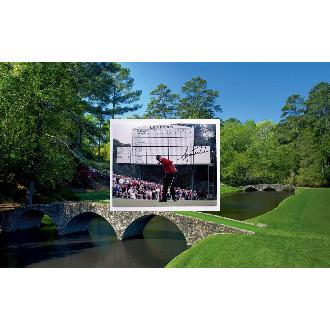 Tiger Woods 2019 Masters 8 x 10 signed photo with proof - Awesome Artifacts 