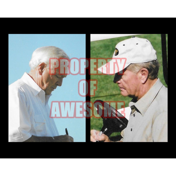 Arnold Palmer and Jack Nicklaus 8 x 10 signed photo with proof