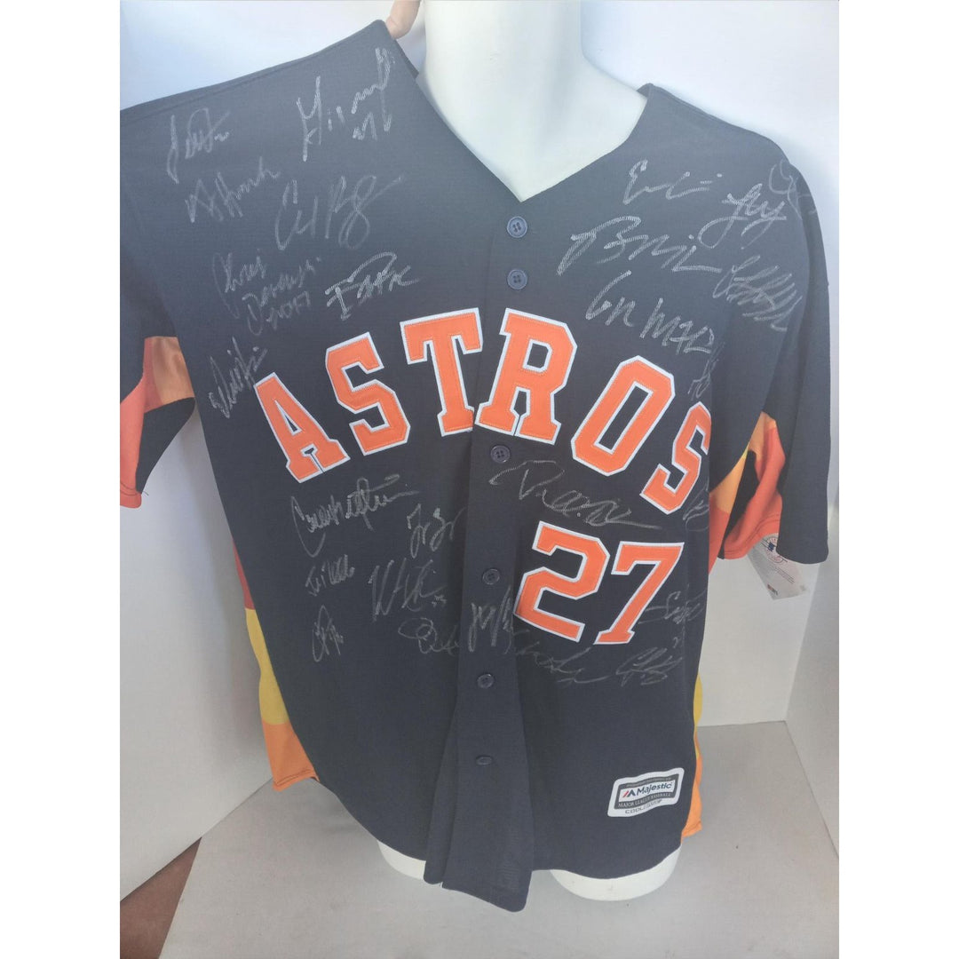 Jose Altuve George Springer Justin Verlander Dallas keuchel Houston Astros 2017 World Series champions team signed jersey