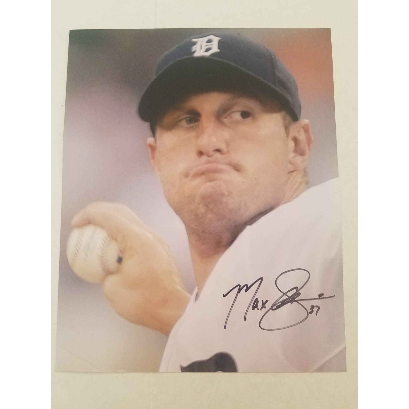 Max Scherzer Detroit Tigers 8 x 10 signed photo