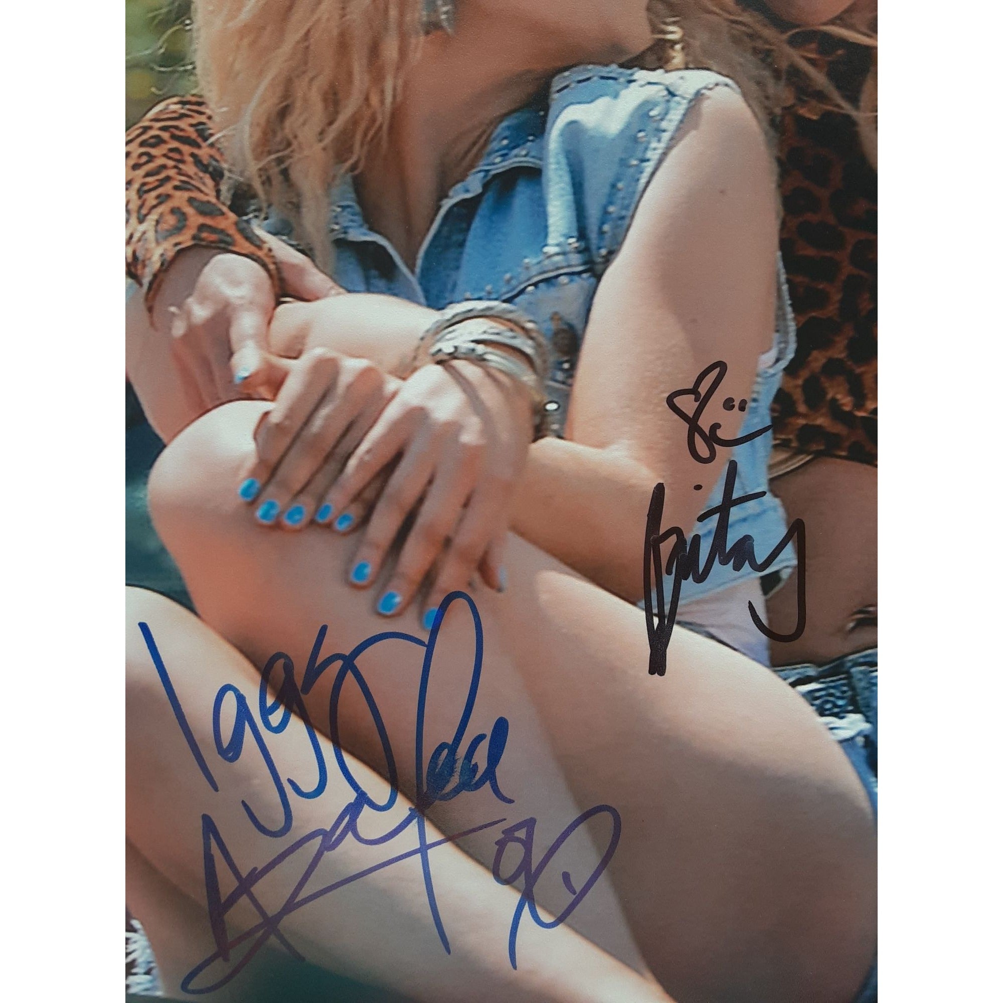 Brittany Spears and Iggy Azalea 8 x 10 signed photo with proof