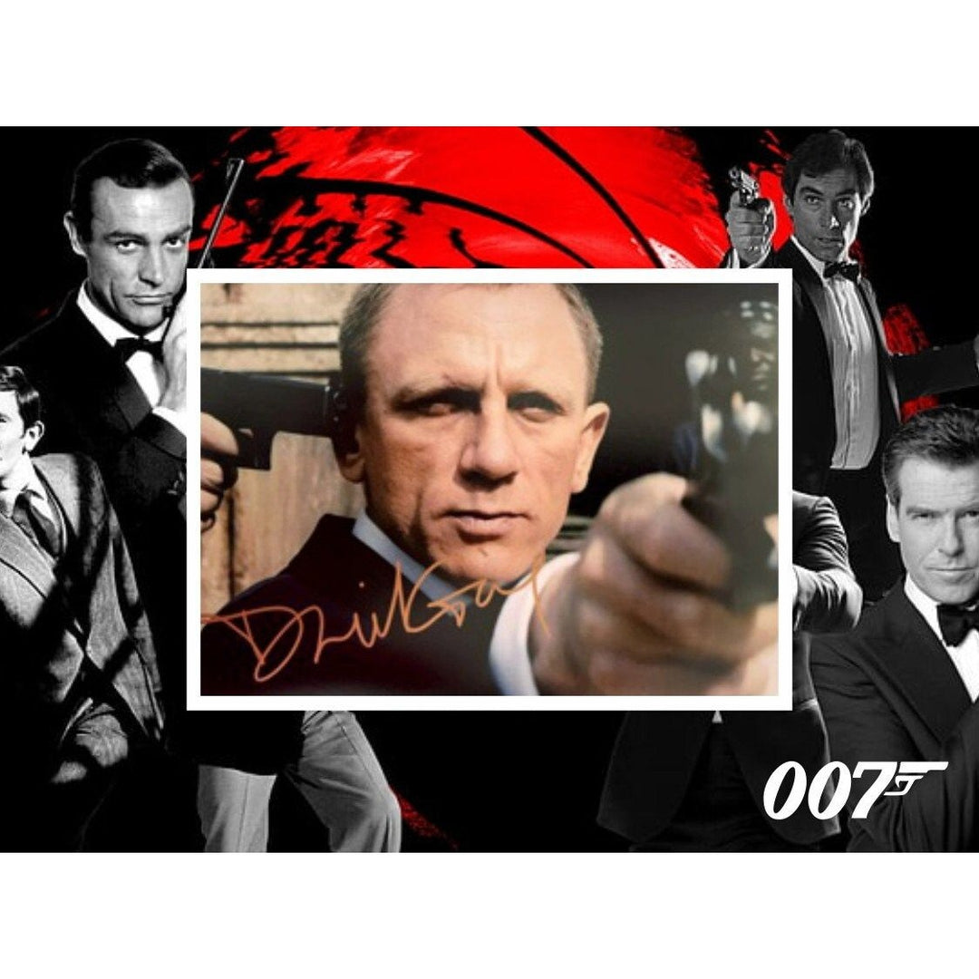 Daniel Craig James Bond 007 5 x 7 photo sign with proof