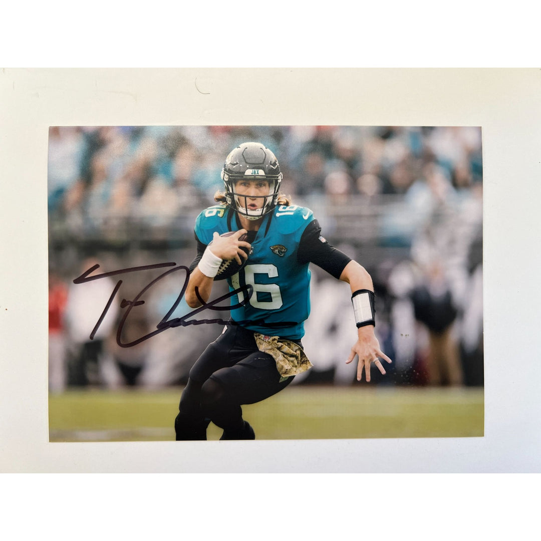 Trevor Lawrence Jacksonville Jaguars 5x7 photo signed with proof