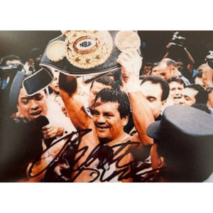 Roberto Duran boxing legend 5x7 photo signed