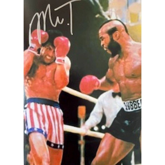 Mr. T Clubber Lang Rocky 5 x 7 photo signed