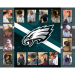 Load image into Gallery viewer, Jalen hurts Devonta Smith AJ Brown Miles Sanders and Boston Scott Philadelphia Eagles speed authentic helmet signed with proof free case
