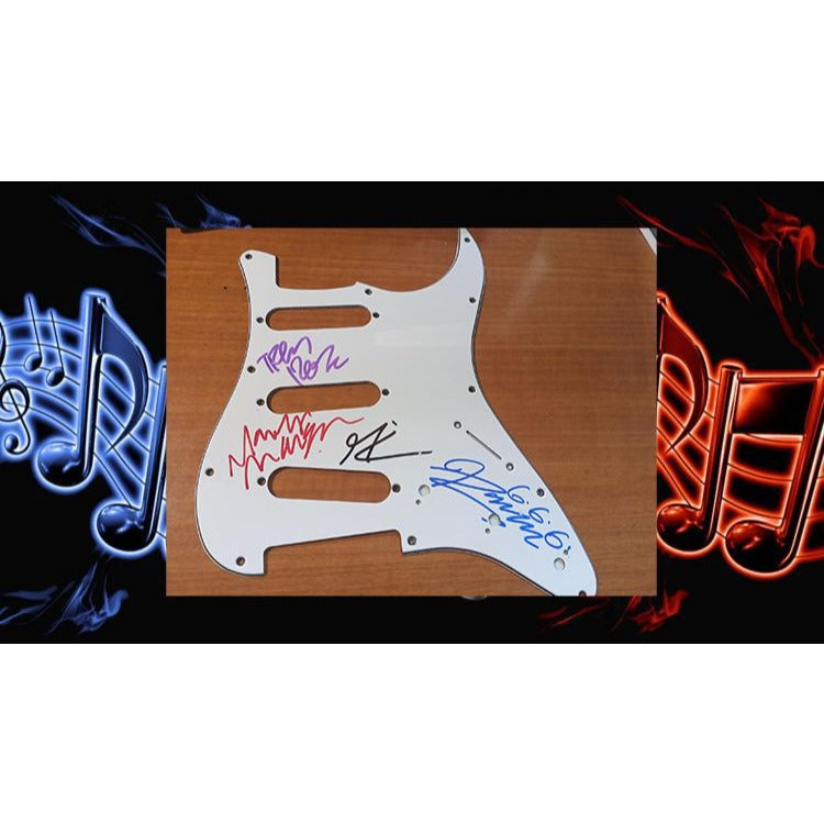 Marilyn Manson Trent Reznor Maynard James Keenan Rob Zombie electric guitar pickguard signed with proof