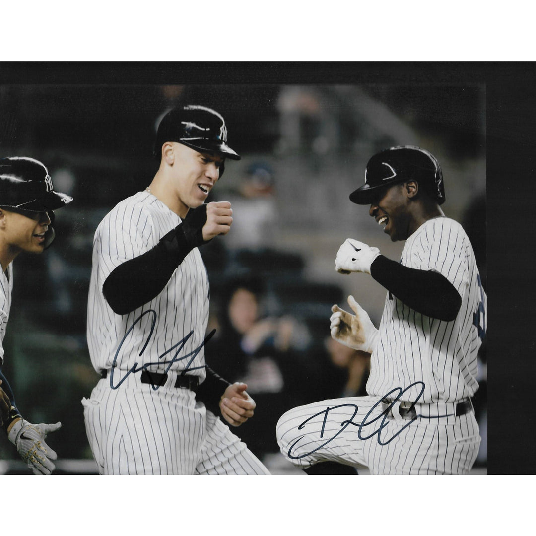 Didi Gregorius and Aaron judge 8 by 10 signed photo with proof