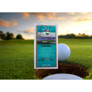 Tiger Woods US Open Pebble Beach signed ticket with proof