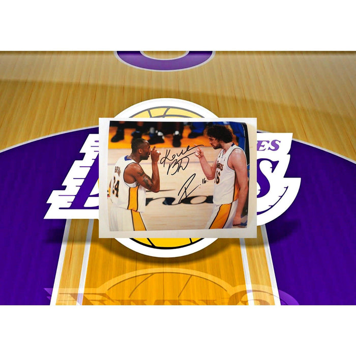Kobe Bryant and Pau Gasol 8 x 10 sign photo