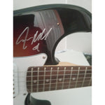 Load image into Gallery viewer, Axl Rose Guns N Roses electric guitar signed with proof Huntington tobacco
