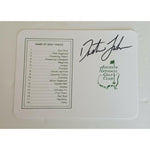 Load image into Gallery viewer, Dustin Johnson Masters scorecard signed with proof
