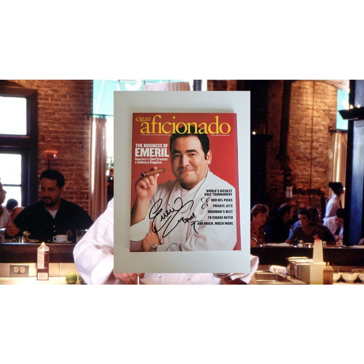 Emeril Lagasse Cigar Aficionado magazine signed