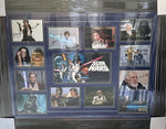 Load image into Gallery viewer, Star Wars cast signed Carrie Fisher, Harrison Ford, George Lucas framed photo collection 40x34
