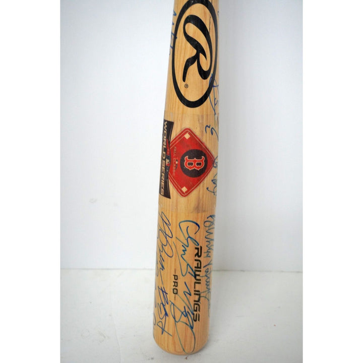 Mookie Betts, Xander Bogaerts, Boston Red Sox World Champions team signed bat with proof - Awesome Artifacts 