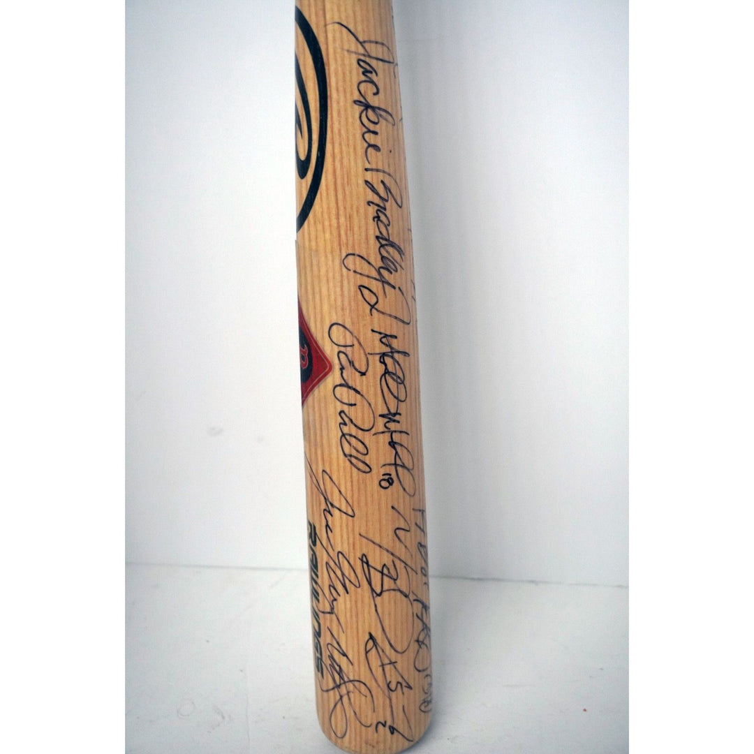 Mookie Betts Boston 2018 Boston Red Sox World Series champions team signed bat signed with proof - Awesome Artifacts 