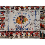 Load image into Gallery viewer, 2013-14 Patrick Kane Patrick Sharp Corey Crawford Chicago Blackhawks team signed 16 x 20 photo
