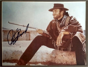 Clint Eastwood signed and framed 8 x 10 photo with proof