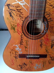 Country Legends Merle Haggard, Gene Autry, Brooks & Dunn, Dolly Parton, Kenny Rogers 40'' acoustic guitar signed with proof
