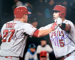 Load image into Gallery viewer, Mike Trout and Albert Pujols just 8 by 10 photo signed with proof
