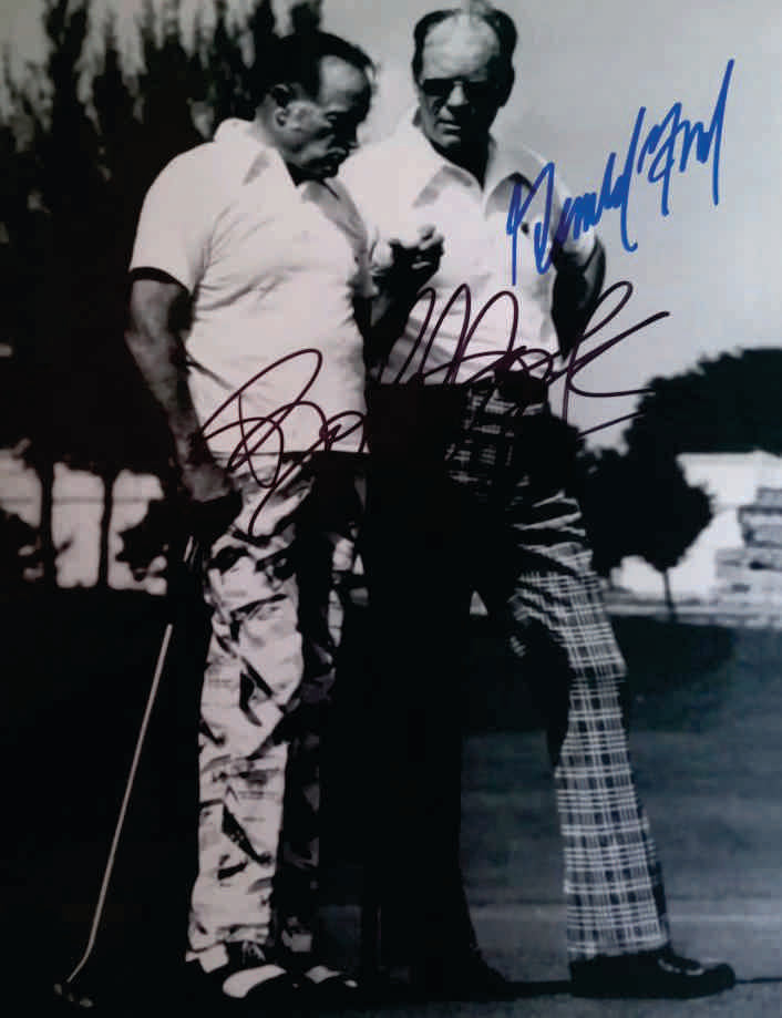 Bob Hope and Gerald Ford 8 x 10 photo signed