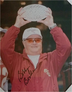 Bobby Bowden Florida State Seminoles frame 8 x 10 signed photo with proof