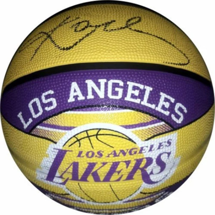 Kobe Bryan Los Angeles Lakers full size basketball signed with proof - Awesome Artifacts 