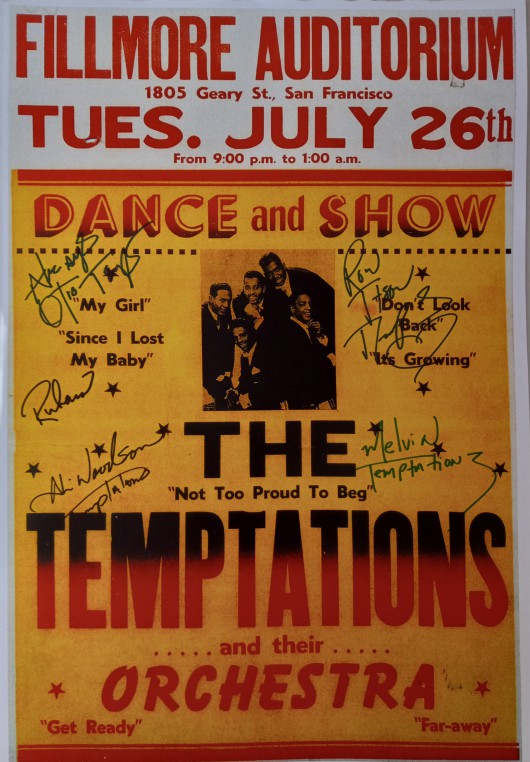 The Temptations 11 by 17 concert poster signed - Awesome Artifacts 