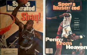 Orlando Magic Shaquille O'Neal Anfernee Hardaway signed and framed Sports Illustrated with proof
