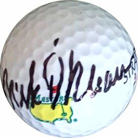 Mark O'Meara Masters golf ball signed