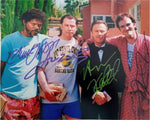 Load image into Gallery viewer, Pulp Fiction Harvey Keitel Quentin Tarantino Samuel L Jackson John Travolta 8 by 10 photo signed with proof
