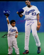 Load image into Gallery viewer, Vladimir Guerrero Jr and Vladimir Guerrero senior 8 x 10 photo signed with proof

