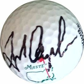 Fred Couples Masters logo golf ball signed
