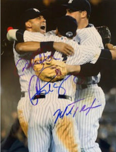 Derek Jeter Alex Rodriguez and Mark Teixeira 8 x 10 photo signed with proof