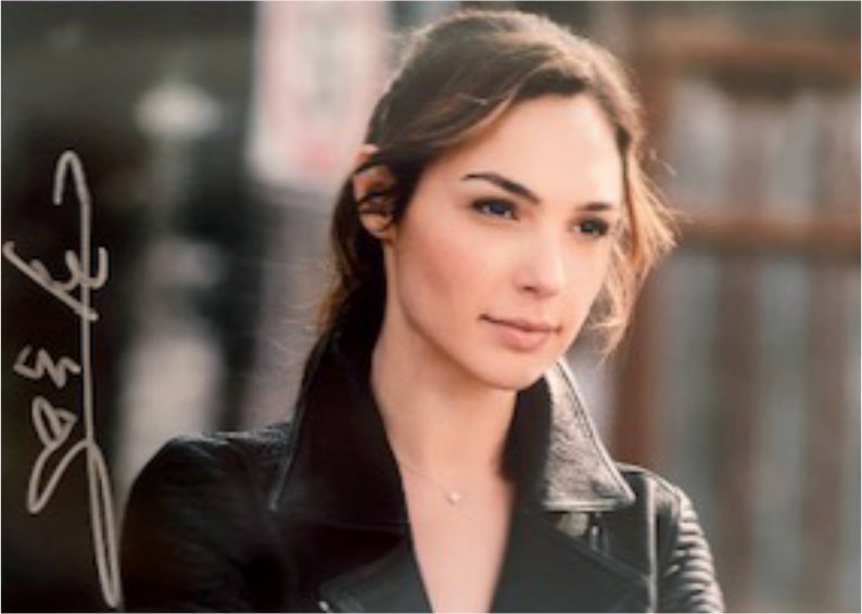 Gal Gadot Gisele Yashar Fast and Furious 5 x 7 photo signed with proof