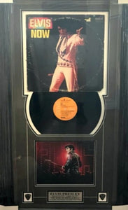 Elvis Presley "Now" LP signed and framed