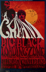 Load image into Gallery viewer, Jack Bruce Ginger Baker Eric Clapton Cream reproduction concert poster 11x17 signed with proof
