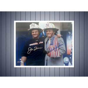 New York Yankees Rudy Giuliani Joe Torre 8x10 photo signed