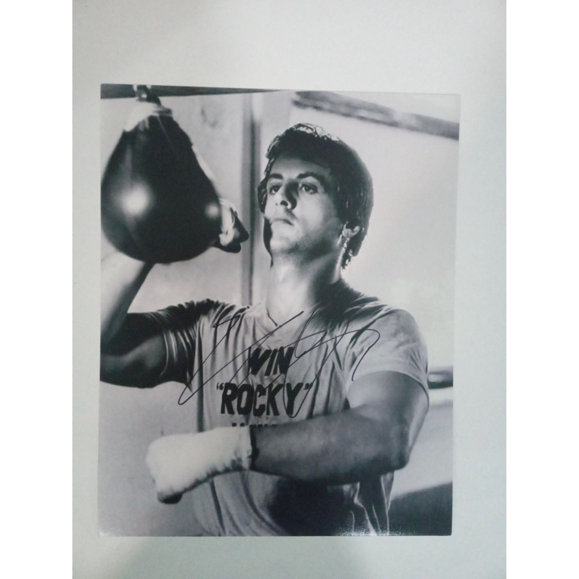 Sylvester Stallone Rocky Balboa signed 8x10 photo with proof