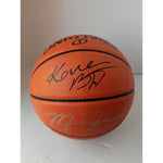 Load image into Gallery viewer, Kobe Bryant and Michael Jordan Spalding basketball NBA signed with proof

