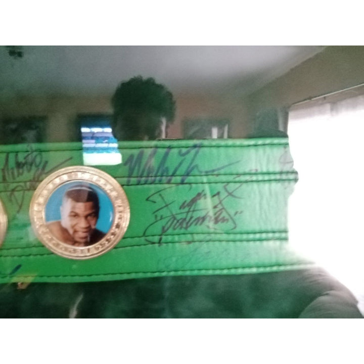 Muhammad Ali Floyd Mayweather Jr Marvin Hagler 25 boxing Legend signed and framed 60x40 authentic belt with proof - Awesome Artifacts 