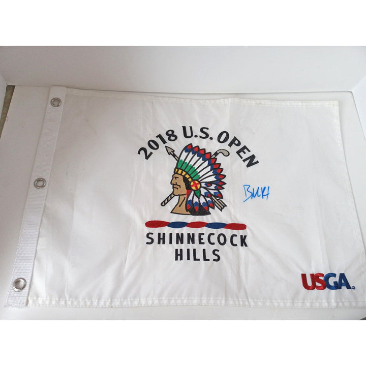 Brooks Koepka US open signed US open flag with proof