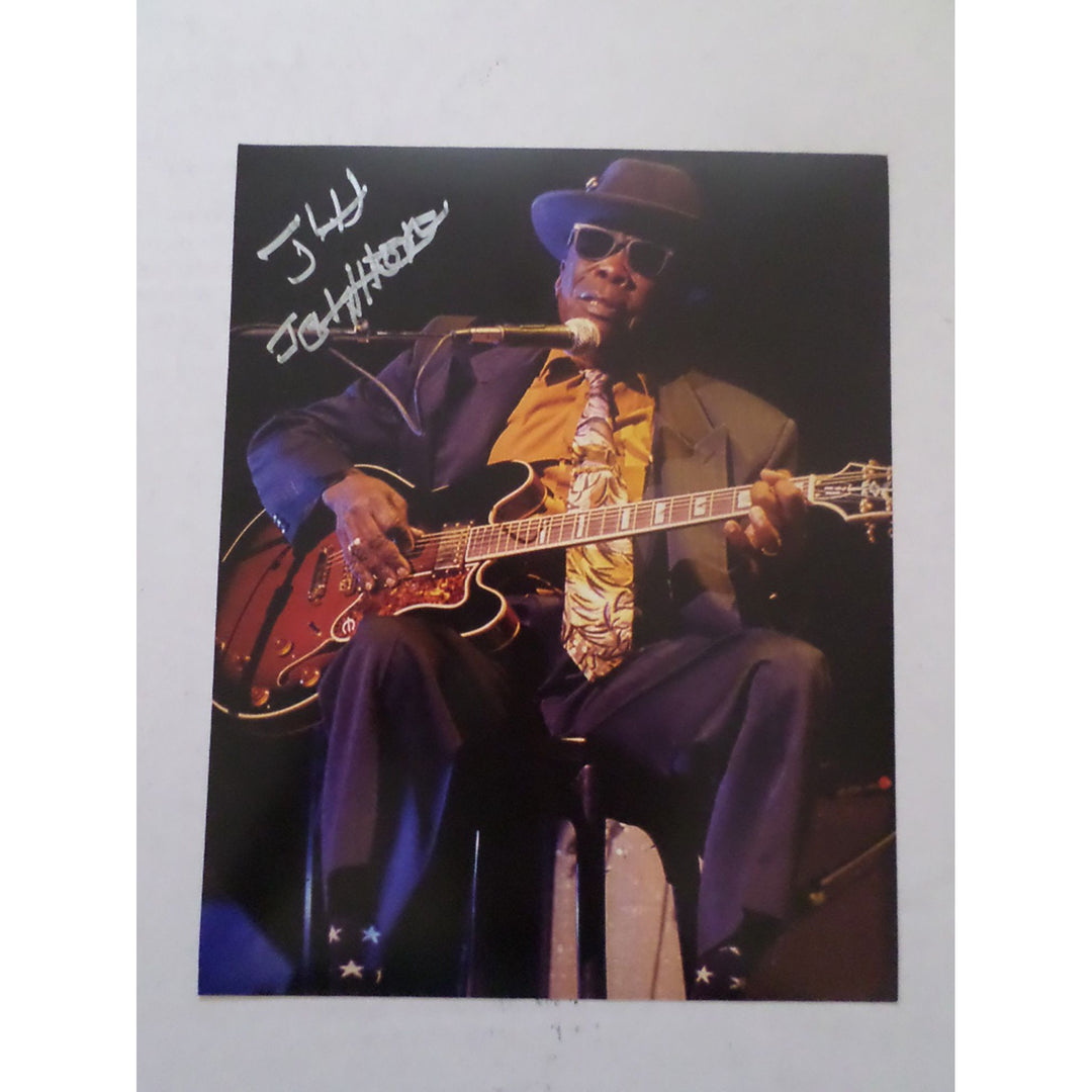 John Lee Hooker 8 by 10 signed photo with proof