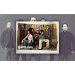 Load image into Gallery viewer, Chester Bennington Linkin Park Band signed 34x20 poster signed with proof
