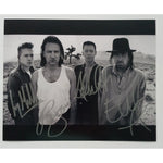 Load image into Gallery viewer, Paul Hewson  &quot;Bono&quot;, &quot;The Edge&quot; David Howell Evans, Adam Clayton, Larry Mullen, 8x10 signed photo with proof
