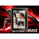 Load image into Gallery viewer, Star Wars Princess Leia Carrie Fisher signed and framed with proof 18x24
