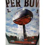 Load image into Gallery viewer, 2008 Super Bowl poster signed by the Patriots and Super Bowl champion New York Giants
