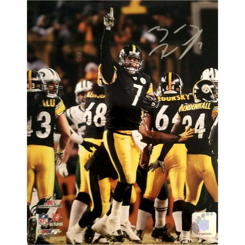 Ben Roethlisberger Pittsburgh Steelers 8x10 photo sign with proof