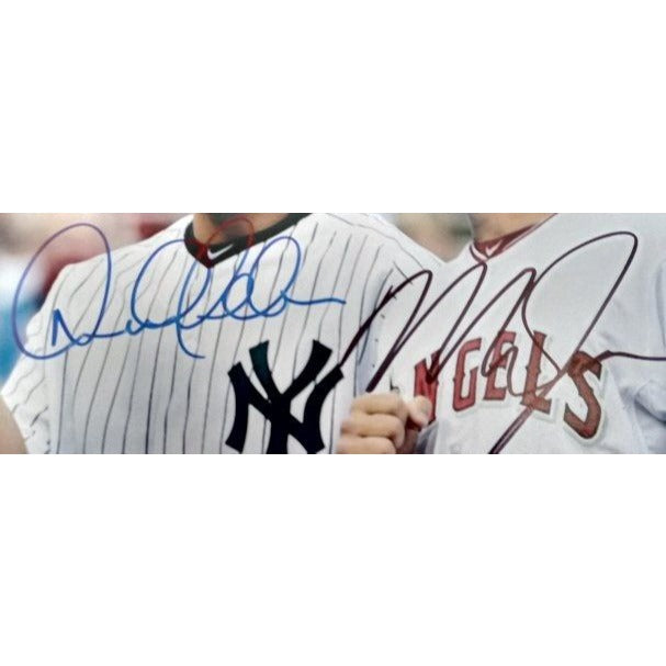 Derek Jeter and Mike Trout 8 x 10 photo signed with proof