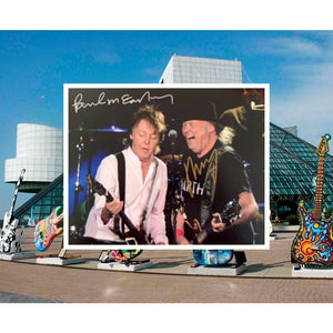 Paul McCartney and Neil Young 8x10 signed photo with proof